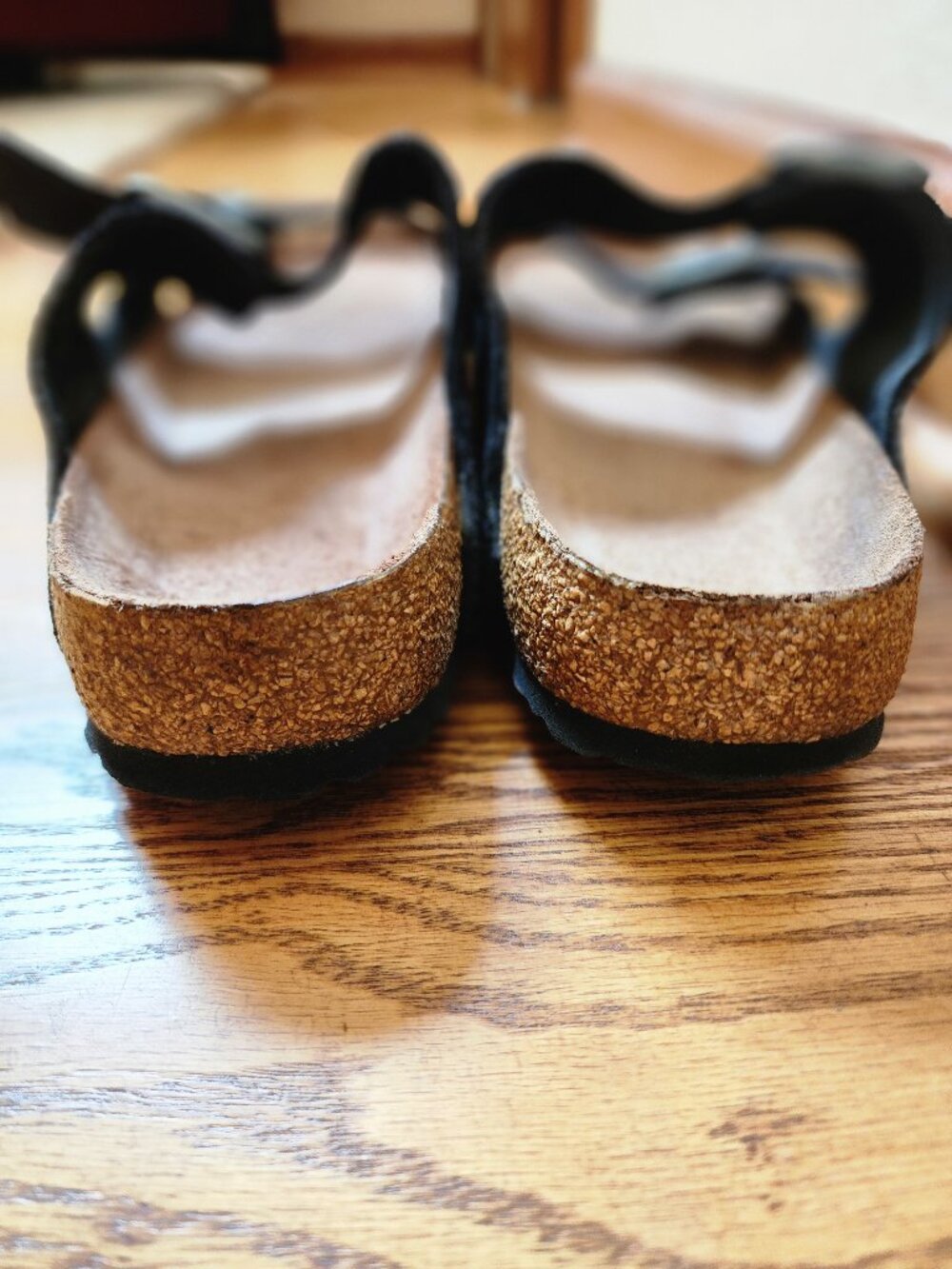 Birkenstock Men's Dark Taupe Suede Sandals Size 41 - Picture 3 of 5